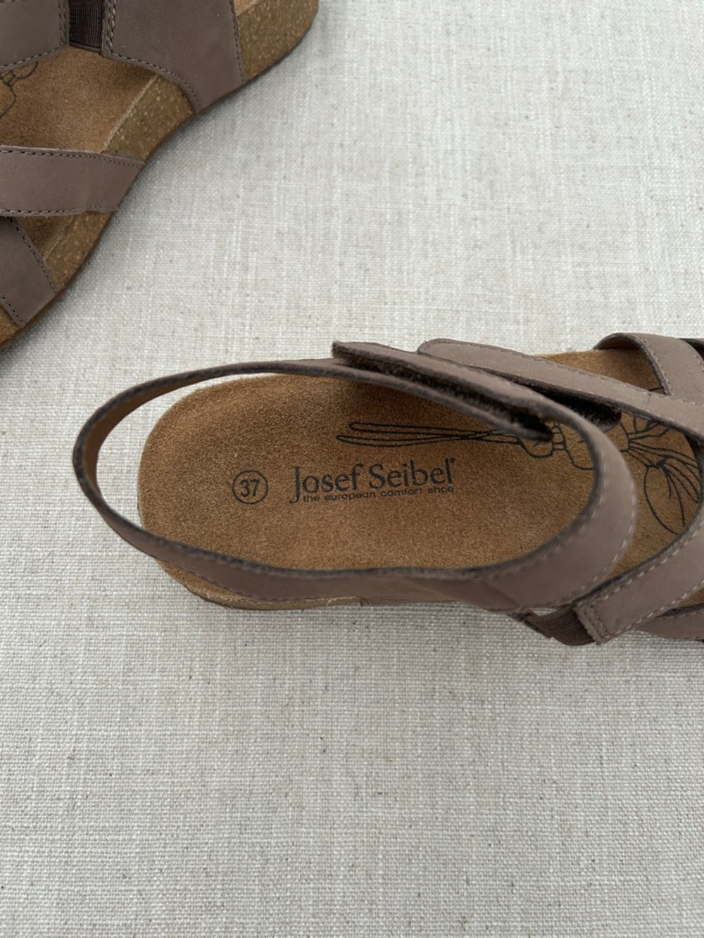 Josef Seibel Sandals Women's 37 Tan Comfort Beach Resort - Picture 2 of 9